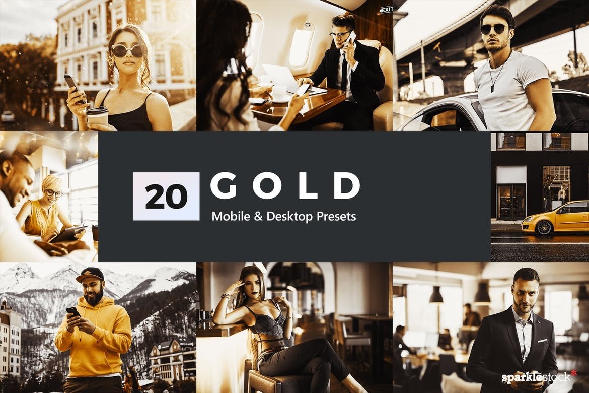 Gold Free Mobile and Photoshop Presets