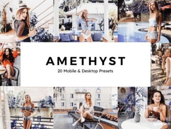 Amethyst Free Lightroom Mobile and Photoshop Presets