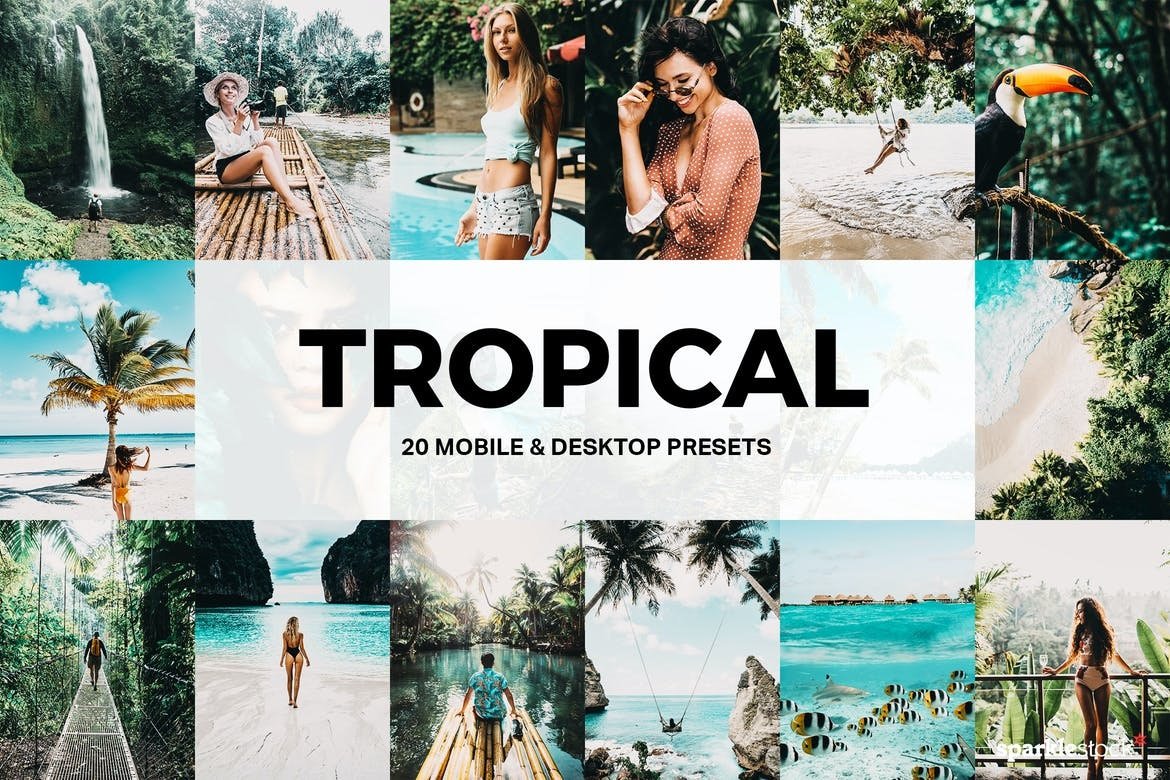 Tropical Free Lightroom Mobile and Photoshop Presets