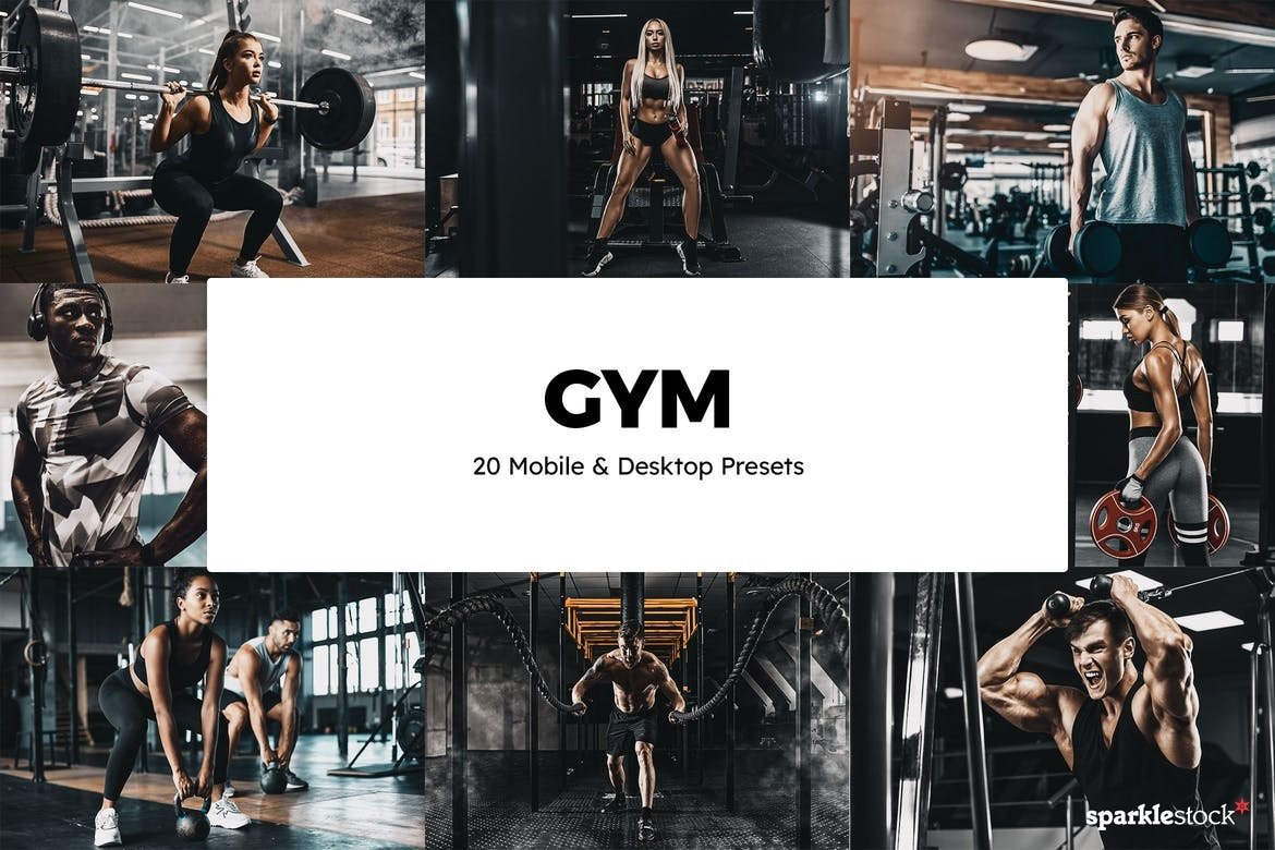 Gym Free Lightroom Mobile and Photoshop Presets