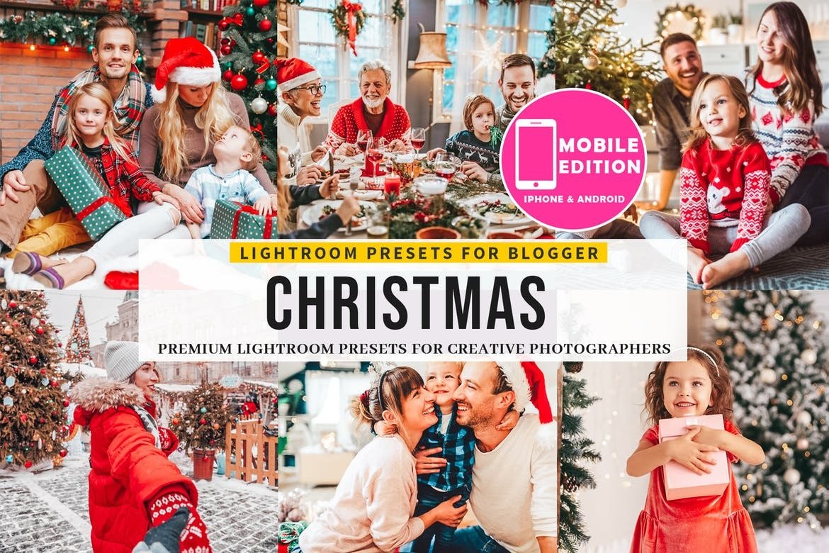 Christmas Free Lightroom Mobile and Photoshop Presets