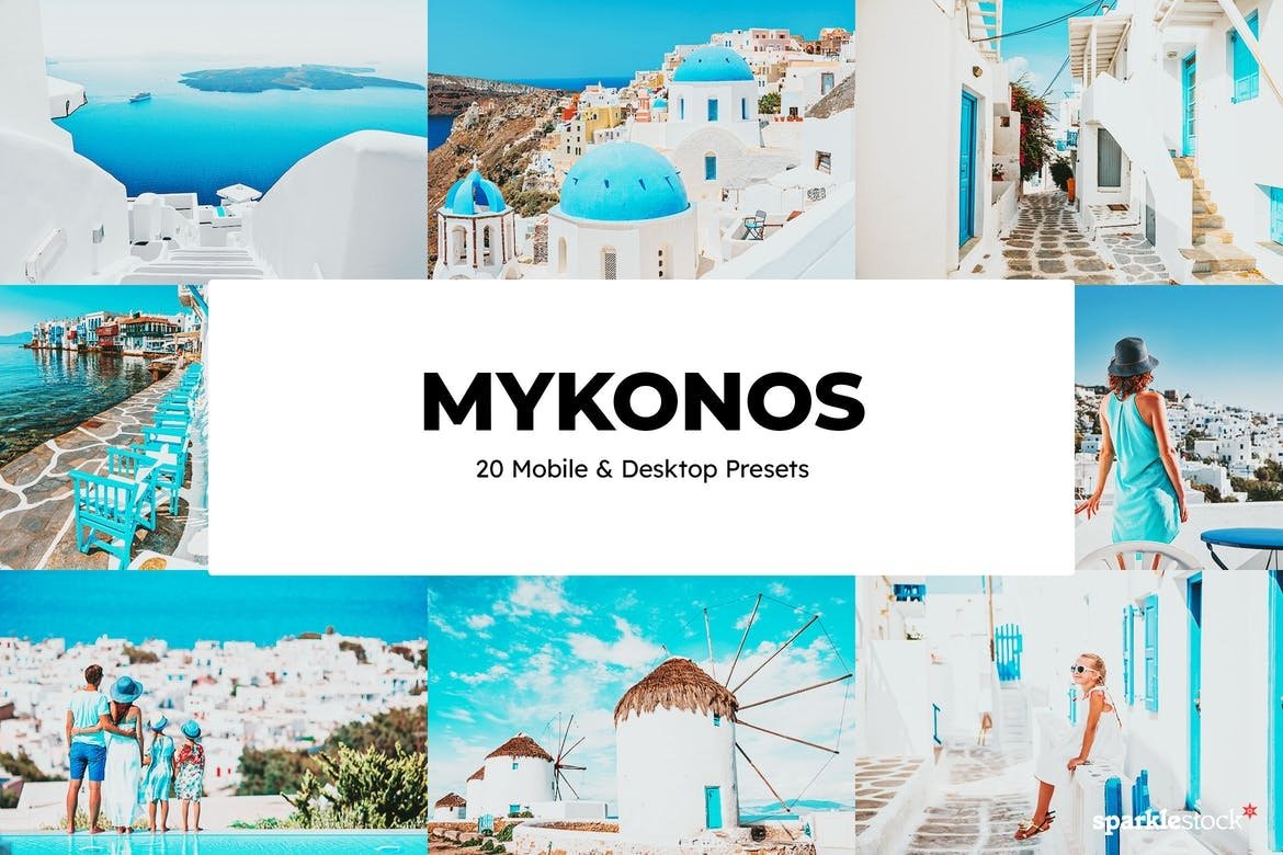 Mykonos Free Lightroom Mobile and Photoshop Presets