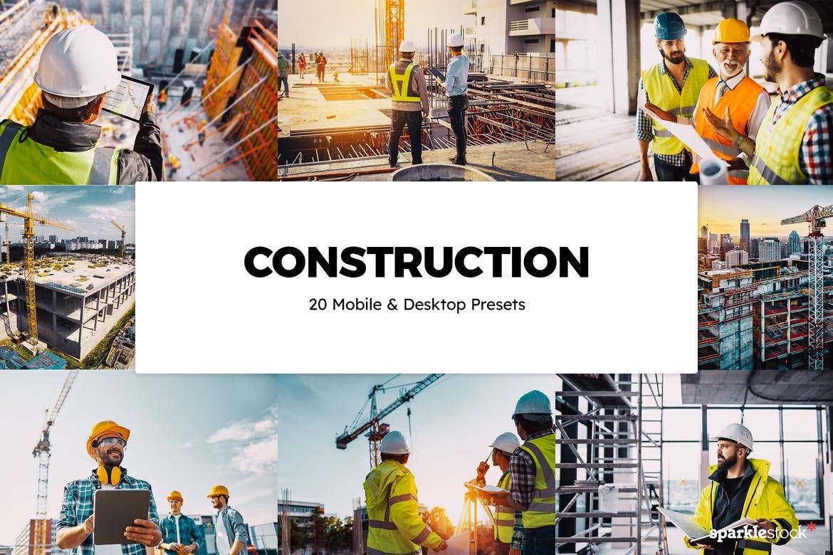 Construction Free Lightroom Mobile and Photoshop Presets