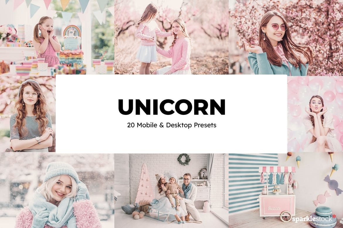 Unicorn Free Lightroom Mobile and Photoshop Presets