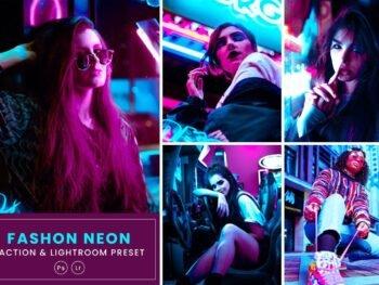 Fashion Neon Free Mobile and Photoshop Presets