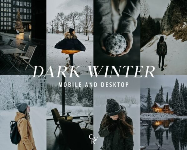 Create Moody Winter Magic with Our Dark Winter Preset